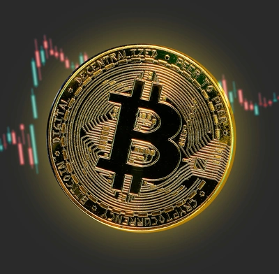 Bitcoin with price line graph
