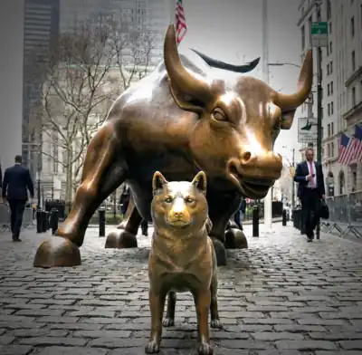 Bull and Doge coin dog