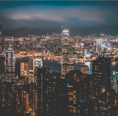 Hong Kong at night