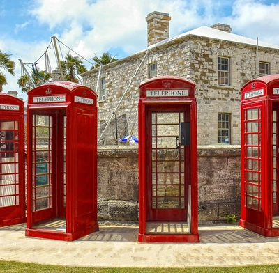 Phone booths in Bermuda